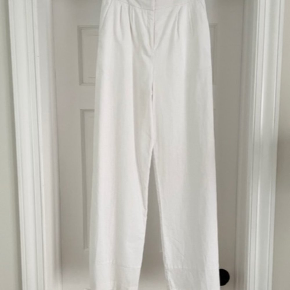 ASOS Wide Leg Cotton Linen Pants